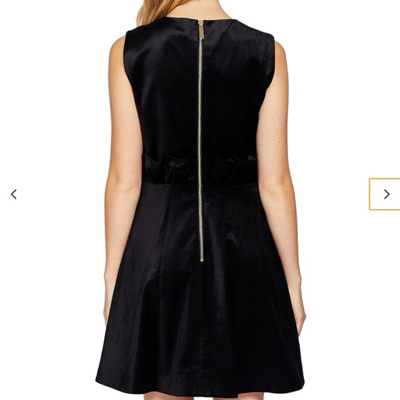 🍒NWT🍒 TED BAKER VELVET QUEEN BEE SHIFT DRESS - Picture 7 of 8